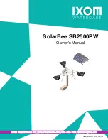 IXOM SolarBee SB2500PW Owner'S Manual preview