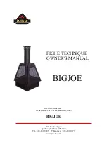 J. A. Roby BIGJOE Owner'S Manual preview