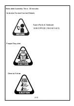 Preview for 2 page of J.Burrows JBTORRT90G Assembly Instructions Manual