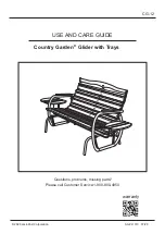 Jack-Post Country Garden CG-12 Use And Care Manual preview