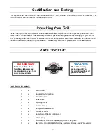 Preview for 5 page of Jackson Grills JLS700BI-NG Owner'S Manual