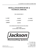 Jackson AJ-100CE Installation/Operation & Technical Manual preview