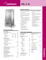 Preview for 1 page of Jackson FL-14 Specification Sheet