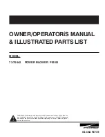 Jacobsen PB100 Owner/Operator'S Manual & Illustrated Parts List preview