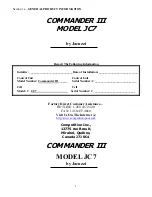 Preview for 4 page of Jacuzzi 27844.01 Installation And Operation Manual