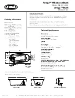 Preview for 2 page of Jacuzzi Amiga 9180 Specification Sheet