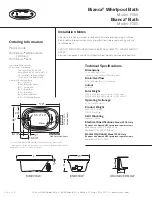 Preview for 2 page of Jacuzzi Bianca F500 Specification Sheet