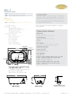 Preview for 2 page of Jacuzzi Mito 5 Specification Sheet