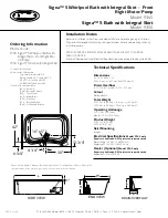 Preview for 2 page of Jacuzzi SIGNA 5 Specification Sheet