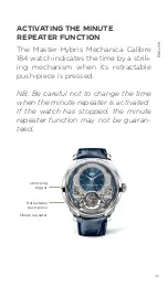 Preview for 23 page of Jaeger-leCoultre HYBRIS MECHANICA CALIBRE 184 Manual