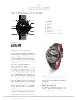 Jaeger-leCoultre Master CoMpressor extreMe LaB Owner'S Manual preview