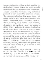 Preview for 29 page of Jaeger-leCoultre Master Ultra Thin Date Manual