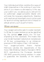 Preview for 4 page of Jaeger-leCoultre POLARIS MARINER MEMOVOX Manual