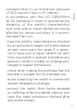 Preview for 5 page of Jaeger-leCoultre Polaris Mariner Manual