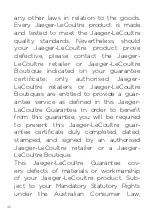 Preview for 22 page of Jaeger-leCoultre Polaris Mariner Manual