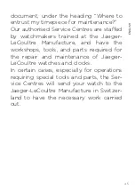 Preview for 27 page of Jaeger-leCoultre Polaris Mariner Manual