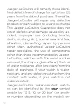 Preview for 28 page of Jaeger-leCoultre Q2662530 Manual