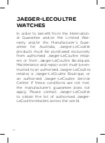 Preview for 34 page of Jaeger-leCoultre Q3912530 Manual