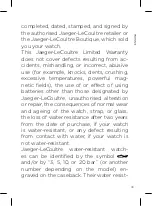 Preview for 39 page of Jaeger-leCoultre Q3912530 Manual