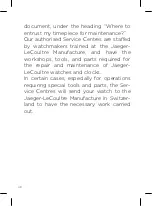 Preview for 48 page of Jaeger-leCoultre Q3912530 Manual