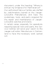 Preview for 28 page of Jaeger-leCoultre REVERSO ONE MONOFACE Manual