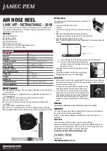 Preview for 2 page of JAMEC PEM 58.0201 Operating Instructions