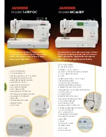 Preview for 5 page of Janome 1600P-QC - Datasheet