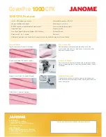 Preview for 2 page of Janome COVERPRO 1000CPX Brochure