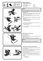 Preview for 23 page of Janome MXL50 Instruction Book