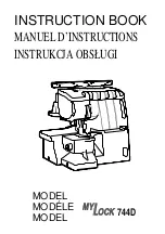 Preview for 1 page of Janome MyLock 744D Instruction Book