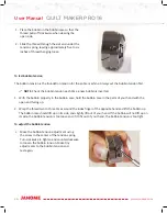 Preview for 26 page of Janome Quilt Maker Pro 16 User Manual