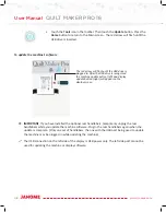 Preview for 48 page of Janome Quilt Maker Pro 16 User Manual