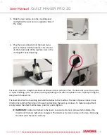 Preview for 25 page of Janome Quilt Maker Pro 20 User Manual