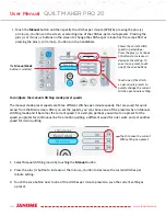 Preview for 44 page of Janome Quilt Maker Pro 20 User Manual