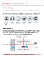 Preview for 56 page of Janome Quilt Maker Pro 20 User Manual