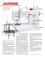 Preview for 2 page of Janome Sewist 500 Beginner'S Manual