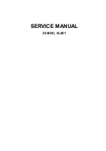 Preview for 1 page of Janome XL601 Service Manual