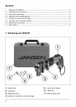 Preview for 18 page of Jansen 499.001 Instructions For Use Manual