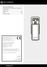 Preview for 2 page of JAROLIFT TDRC01H Original Instructions Manual