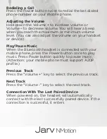 Preview for 12 page of Jarv NMOTION User Manual