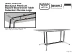 Preview for 5 page of Jason.L Blackjack Premium Square Boardroom Table Assembly Instructions