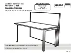 Jason.L Horizon Desk Quadro Square Assembly Instructions Manual preview