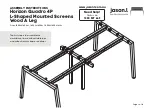 Preview for 3 page of Jason.L Horizon Quadro 4P L-Shaped Mounted Screens Wood A Leg Assembly Instructions Manual