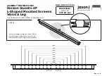 Preview for 6 page of Jason.L Horizon Quadro 4P L-Shaped Mounted Screens Wood A Leg Assembly Instructions Manual