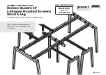 Preview for 8 page of Jason.L Horizon Quadro 4P L-Shaped Mounted Screens Wood A Leg Assembly Instructions Manual