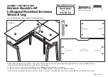 Preview for 12 page of Jason.L Horizon Quadro 4P L-Shaped Mounted Screens Wood A Leg Assembly Instructions Manual