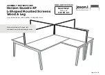 Preview for 13 page of Jason.L Horizon Quadro 4P L-Shaped Mounted Screens Wood A Leg Assembly Instructions Manual