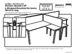 Preview for 16 page of Jason.L Horizon Quadro 4P L-Shaped Mounted Screens Wood A Leg Assembly Instructions Manual