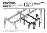 Preview for 9 page of Jason.L Horizon Quadro 4P L-Shaped Mounted Screens Wood A... Assembly Instructions Manual