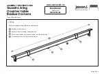 Preview for 5 page of Jason.L Quadro A leg Counter table Radius Corners Assembly Instructions Manual